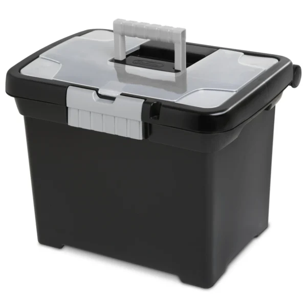 Sterilite Portable File Box Plastic,